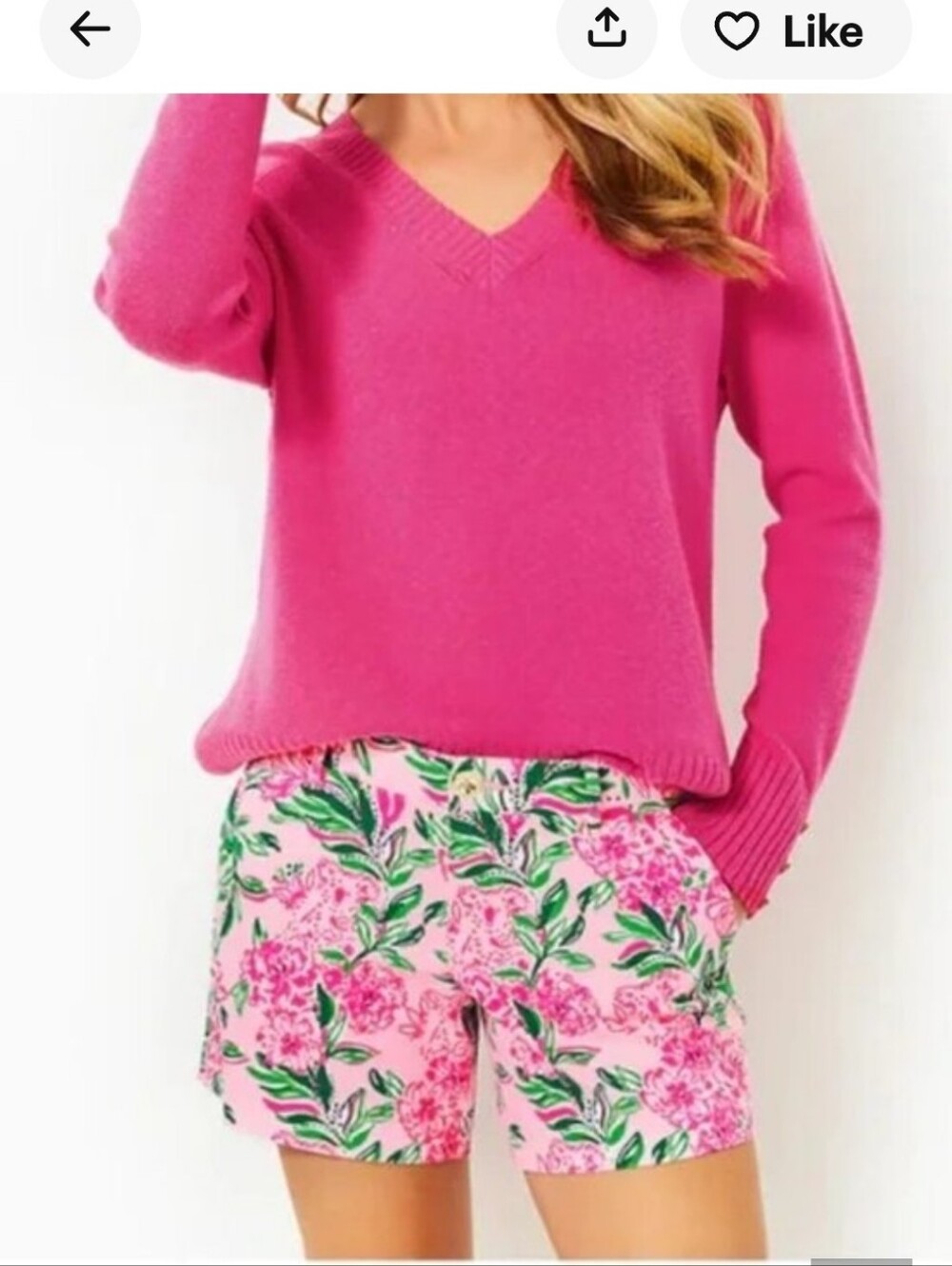 NWT Lilly Pulitzer Callahan Cionch Shell PINK Kasia LaLa High-Waist Shorts